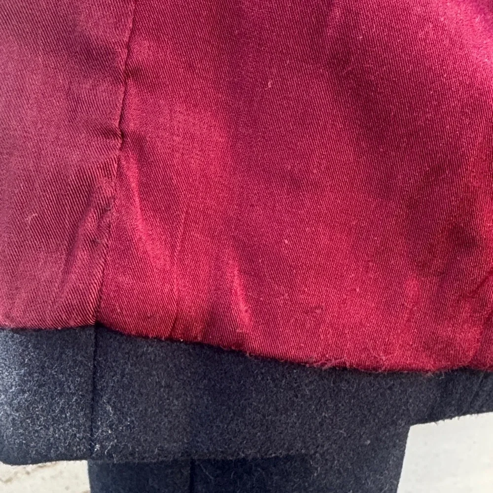 Free People Wool Regan Puff Sleeve Military Jacket Blazer Size S - Picture 12 of 14